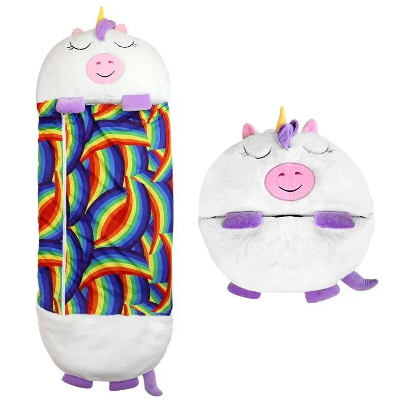 Kinder 2-in-1 Schlafsack und Plüschtier