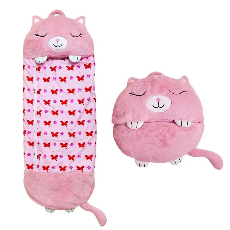 Kinder 2-in-1 bequemer Schlafsack und Plüschtier