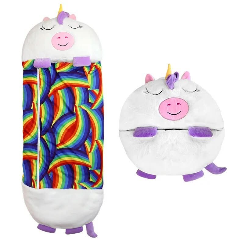 Kinder 2-in-1 bequemer Schlafsack und Plüschtier