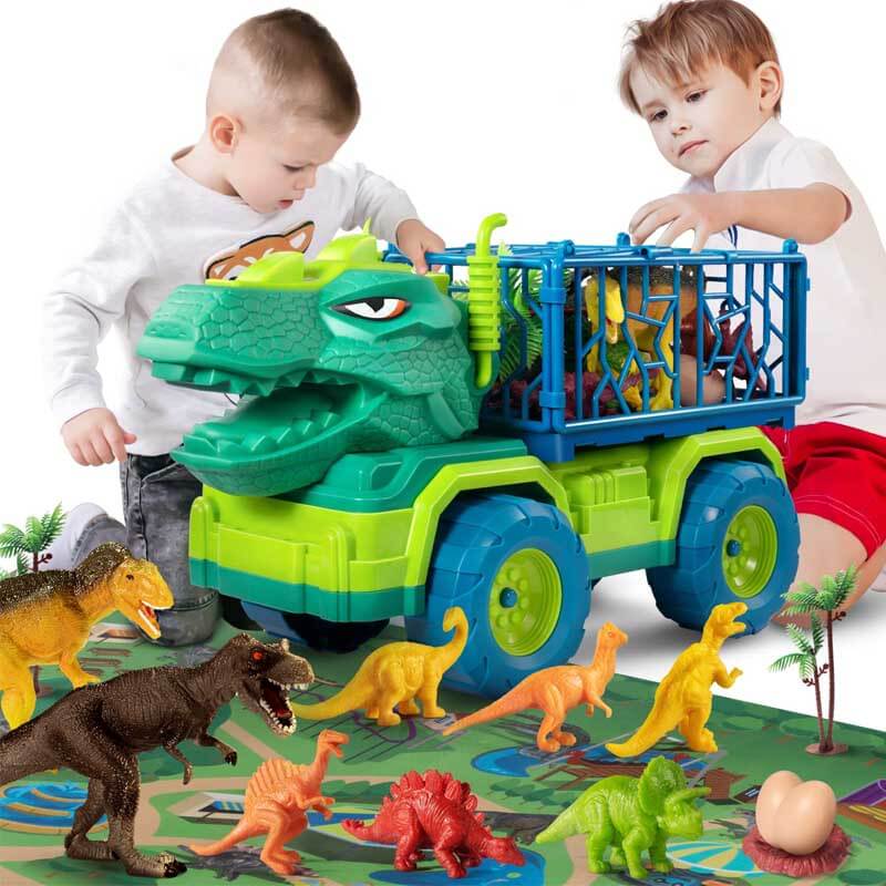 Kinder Dinosaurier Transport-LKW und Figuren Spielset
