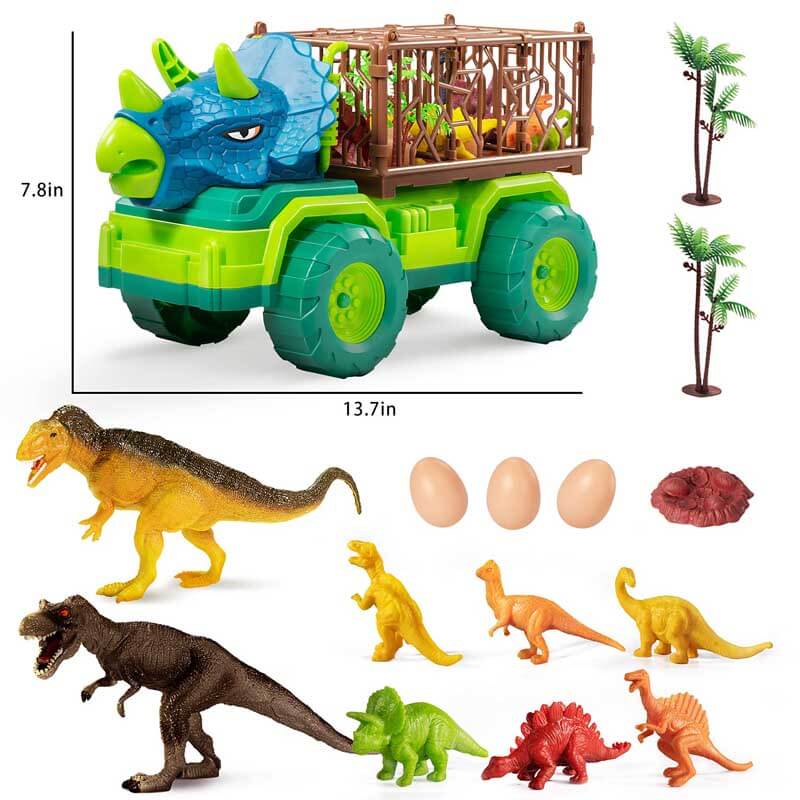 Kinder Dinosaurier Transport-LKW und Figuren Spielset