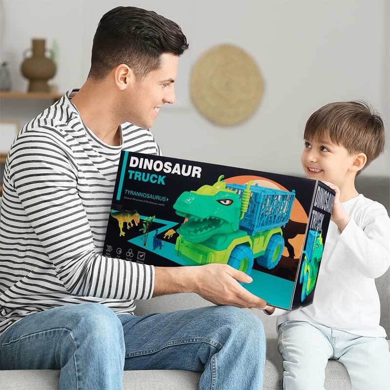 Kinder Dinosaurier Transport-LKW und Figuren Spielset