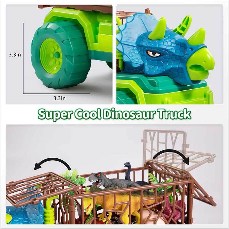 Kinder Dinosaurier Transport-LKW und Figuren Spielset
