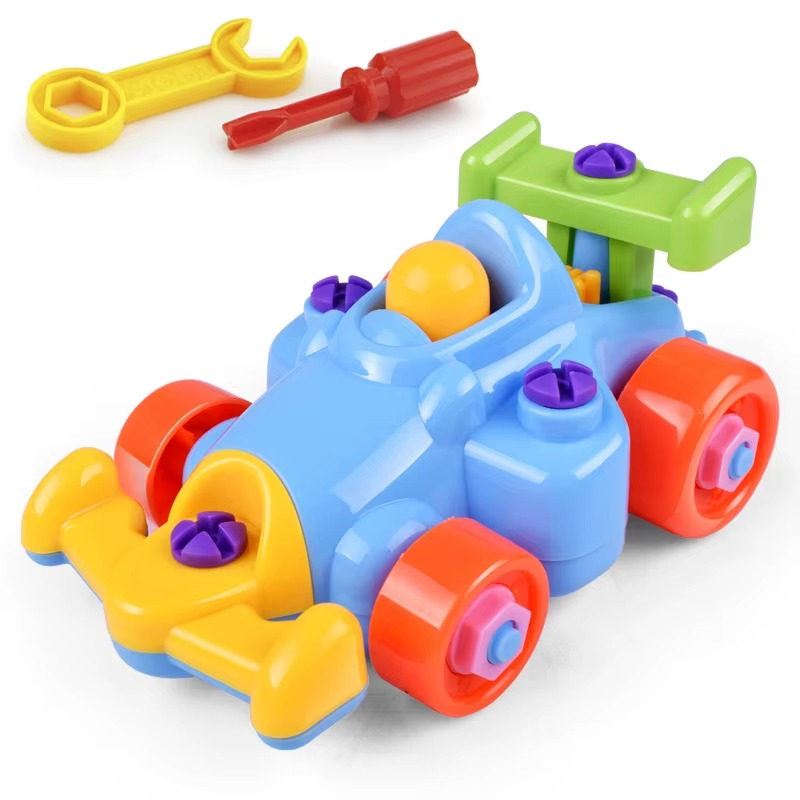 Kinder DIY Fahrzeugbauset – Zusammenbaubares Spielzeugauto Schraubset