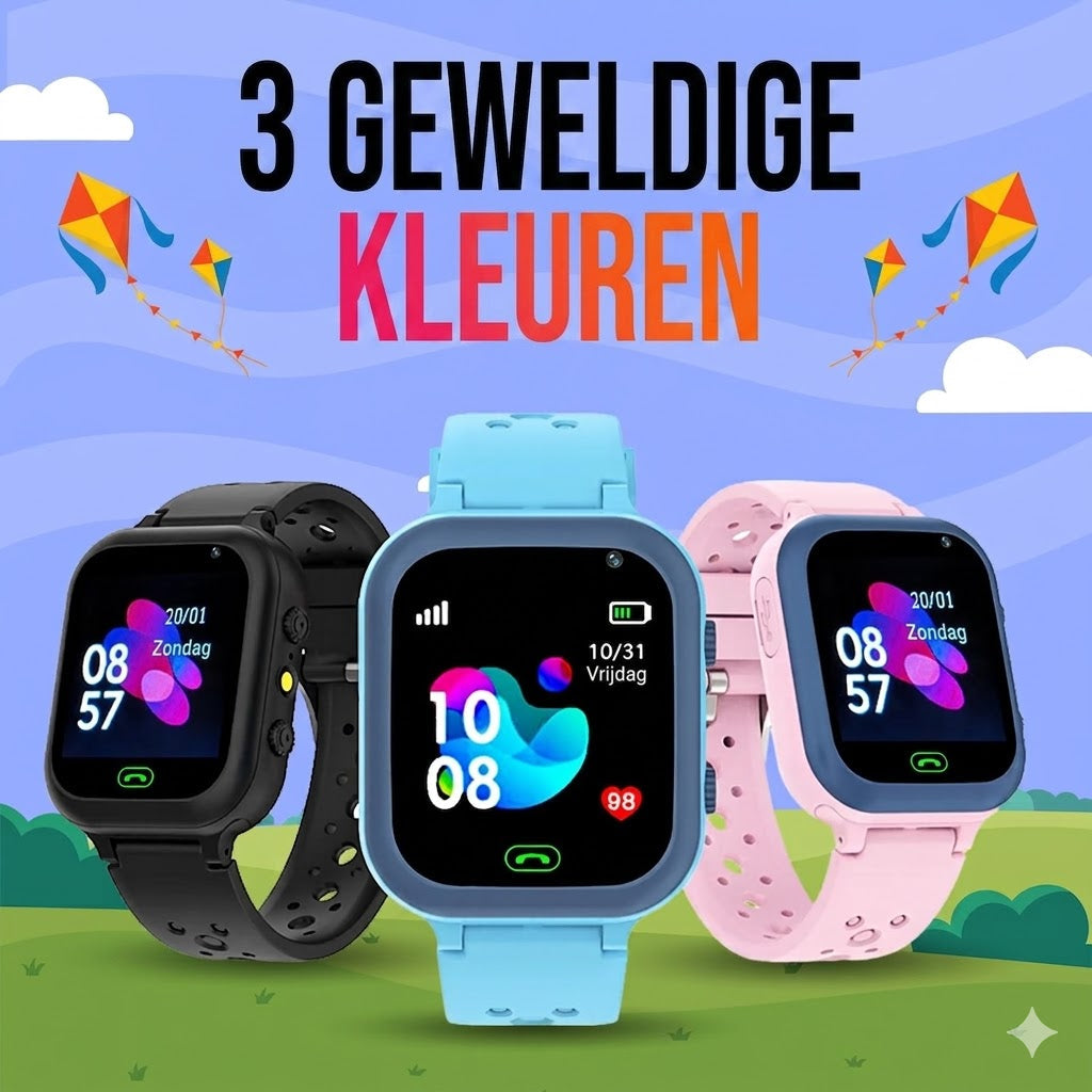Kinder GPS-Smartwatch – Wasserdicht | Videoanruf | Sicher