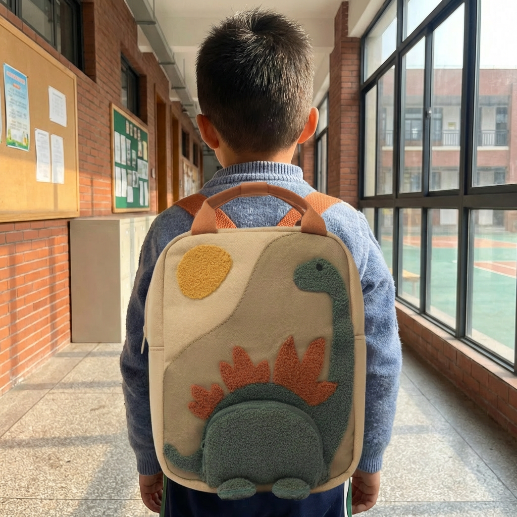 Kinderrucksack mit Dinosauriermuster