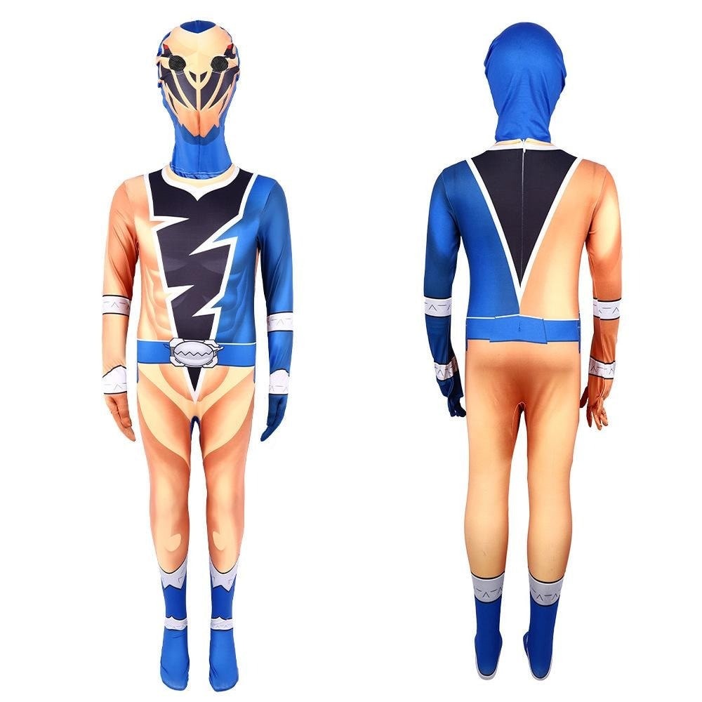 Kinder Superhelden Kostüm Overall mit Maske für Cosplay und Halloween