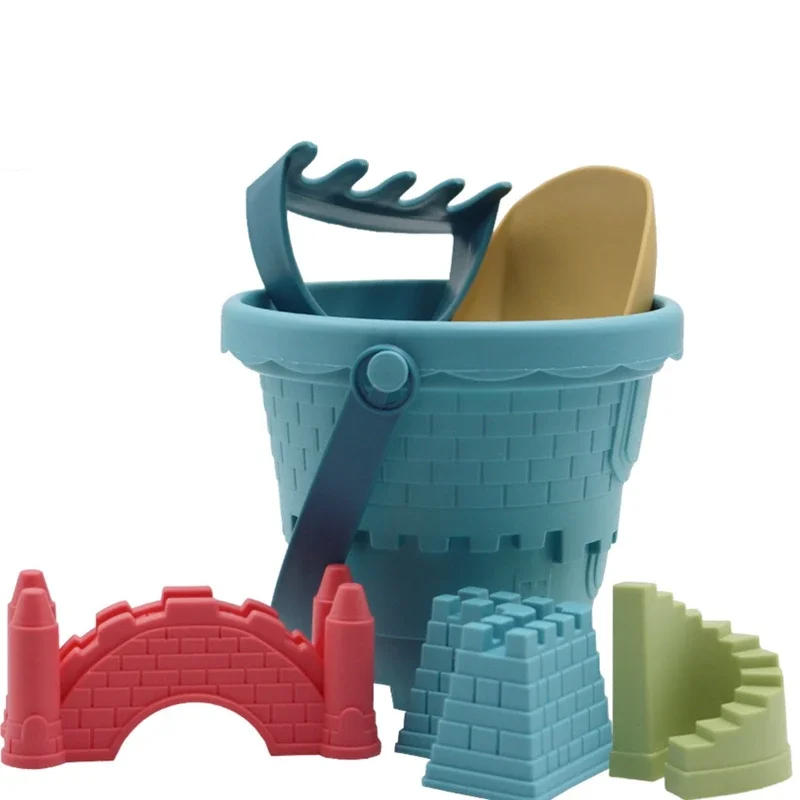 Kinder-Strand-Sandspielzeug-Set – Sensorisches Spielset mit Eimer