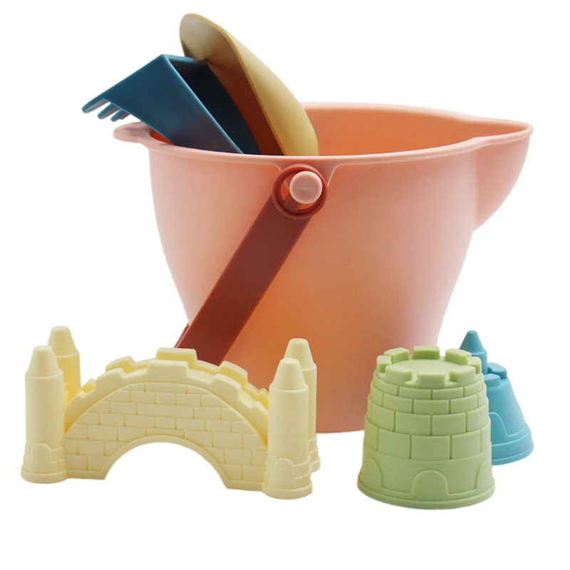 Kinder-Strand-Sandspielzeug-Set – Sensorisches Spielset mit Eimer