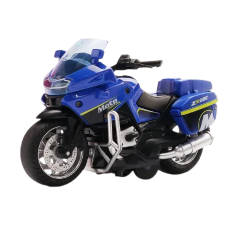 Rückzieh-Spielzeugmotorrad für Kinder mit Licht- und Soundeffekten