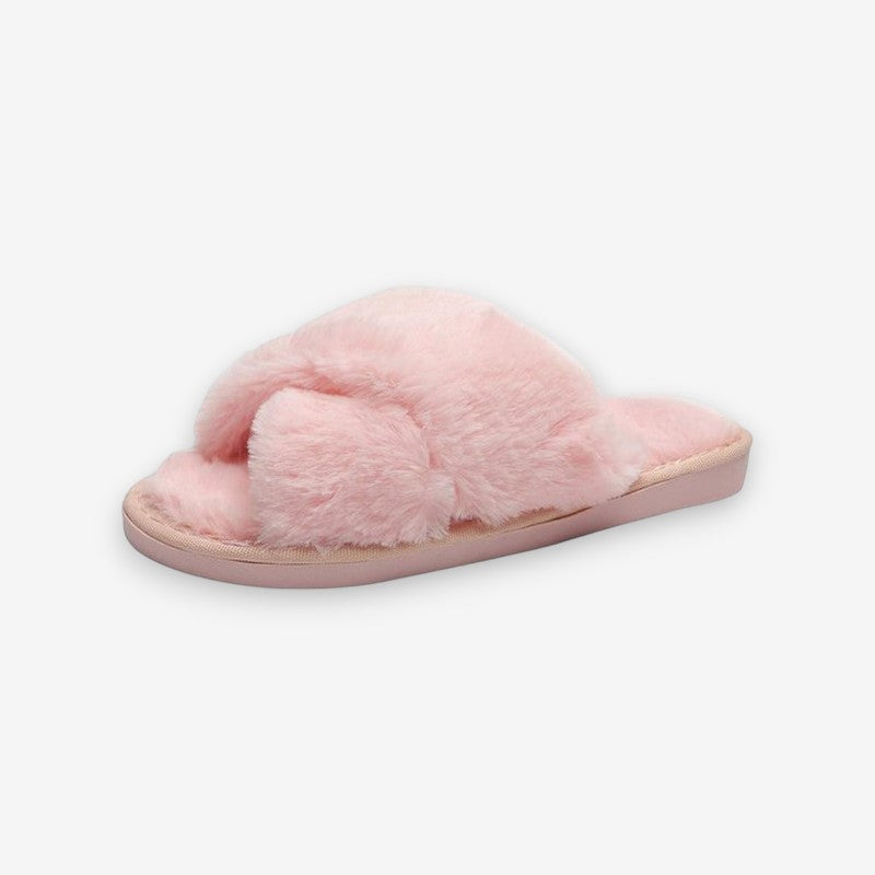 Hinten offene Damen-Pantolette mit Überkreuzriemen