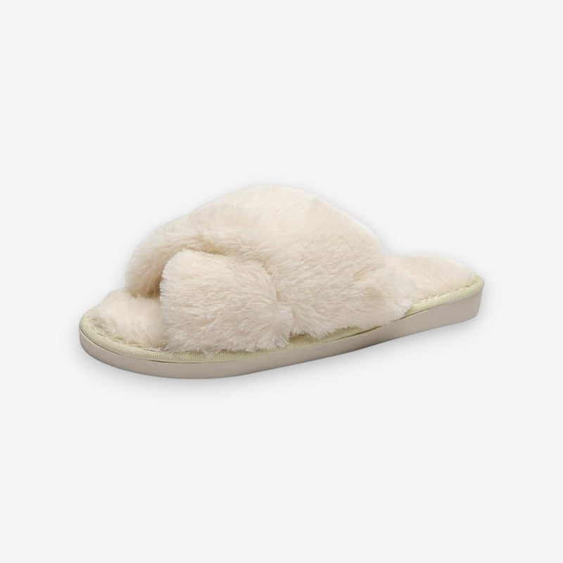 Hinten offene Damen-Pantolette mit Überkreuzriemen