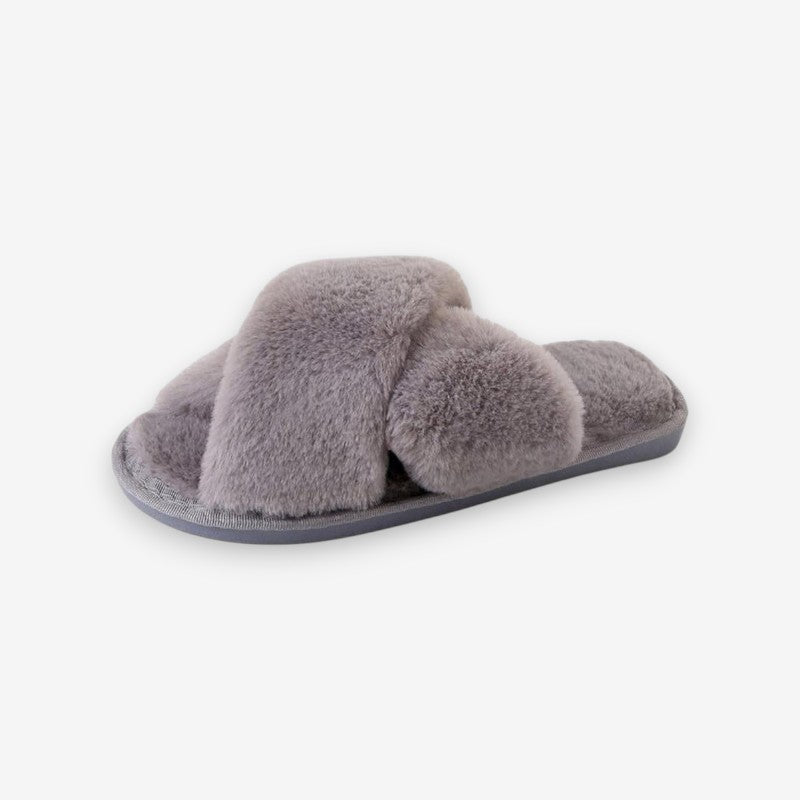 Hinten offene Damen-Pantolette mit Überkreuzriemen