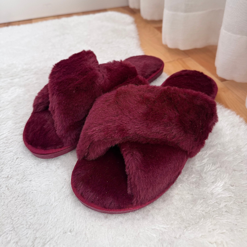Hinten offene Damen-Pantolette mit Überkreuzriemen
