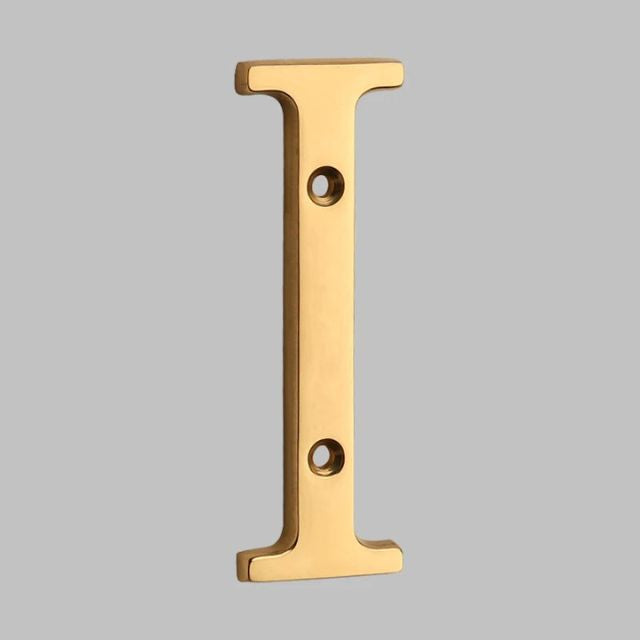 Hausnummern aus massivem Messing im klassischen Design