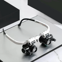 HD-Lupenbrille mit LED-Licht und austauschbaren Linsen