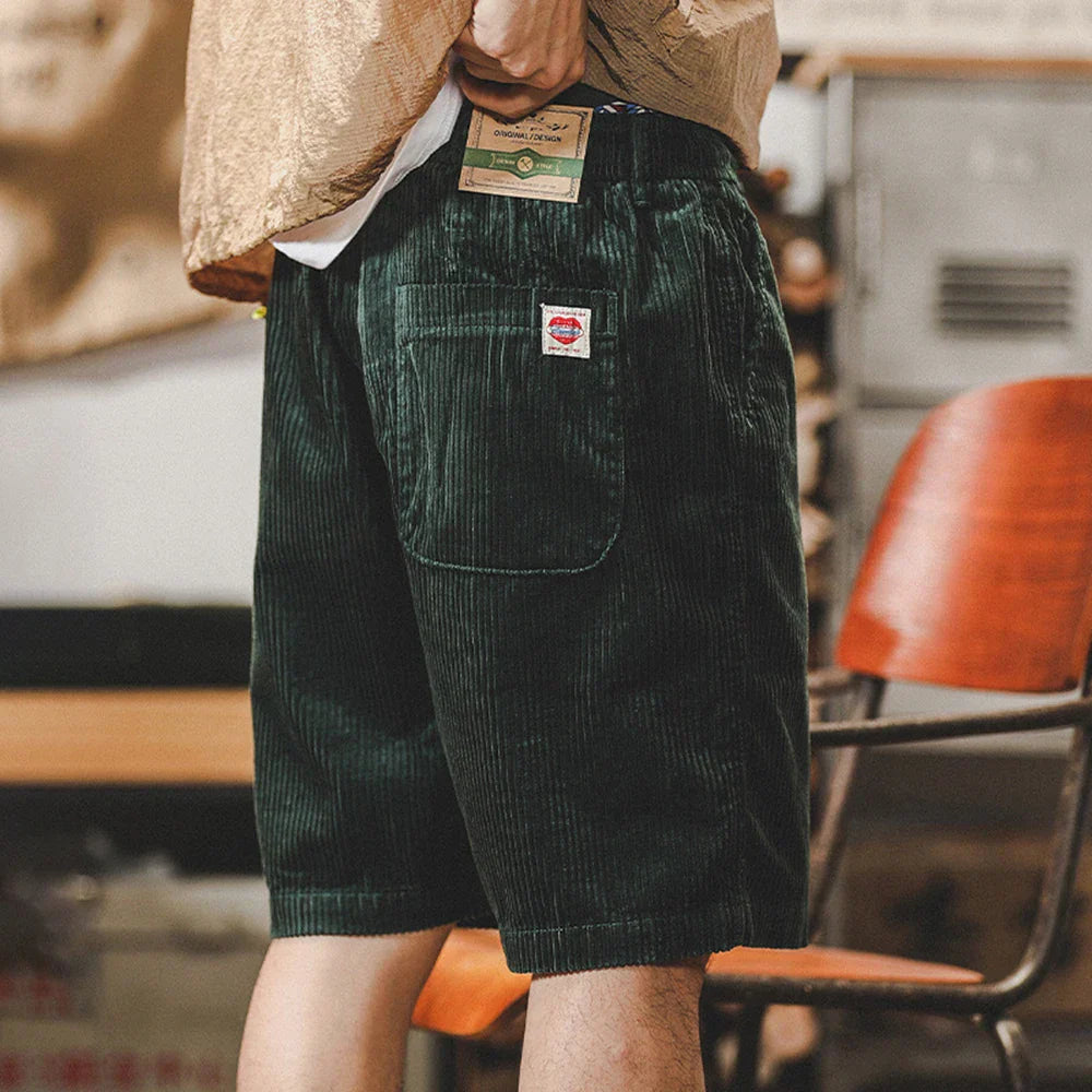 Herren-Cordshorts mit Kordelzug