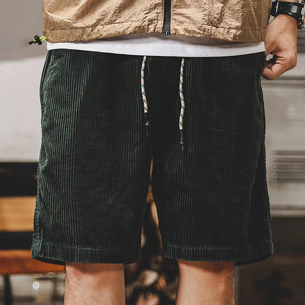 Herren-Cordshorts mit Kordelzug