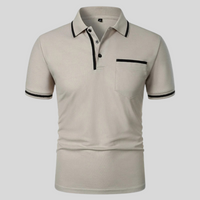 Herren-Kurzarm-Poloshirt mit Brusttasche