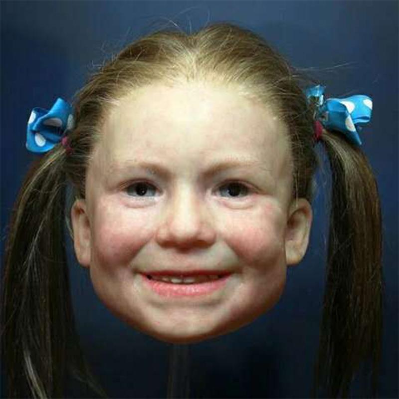 Hyperrealistische, hautfreundliche Maske