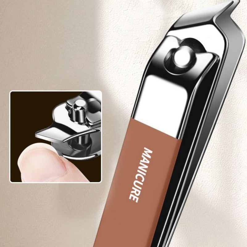 Tragbares, 7-teiliges Maniküreset mit Nagelknipser