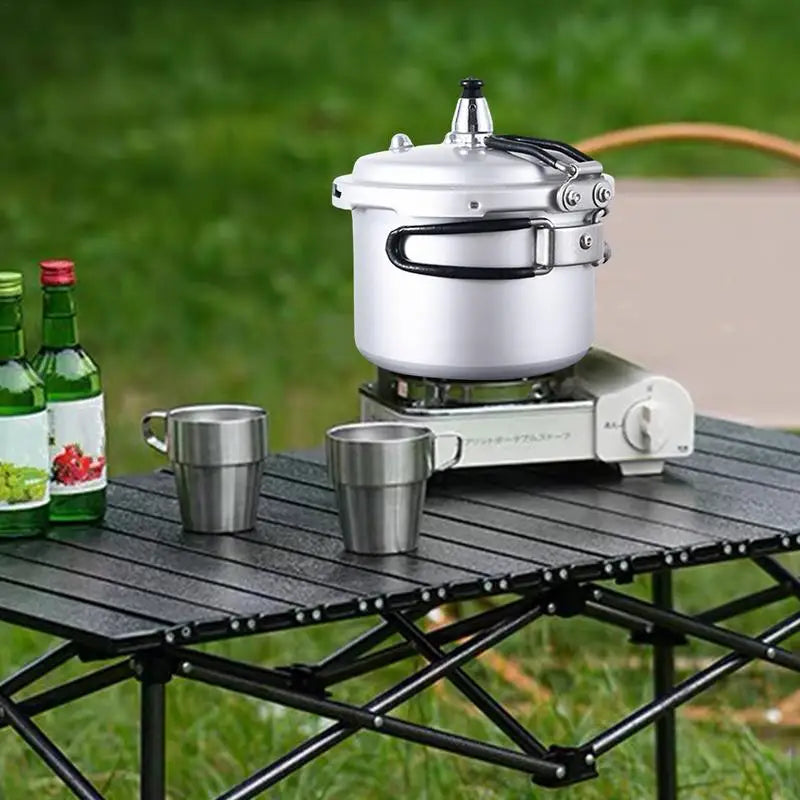 Tragbarer Schnellkochtopf aus Aluminiumlegierung Camping Kochgeschirr
