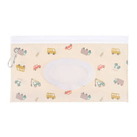 Tragbare Baby-Feuchttüchertasche mit Druckknopfschlaufe und Klappdeckel