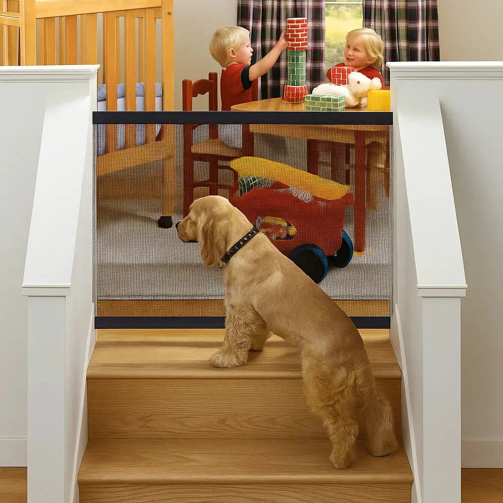 Tragbares Sicherheitsgitter für Hunde mit flexiblem Design