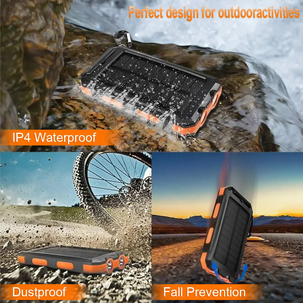 Tragbare und IP67 wasserdichte Solar-Powerbank