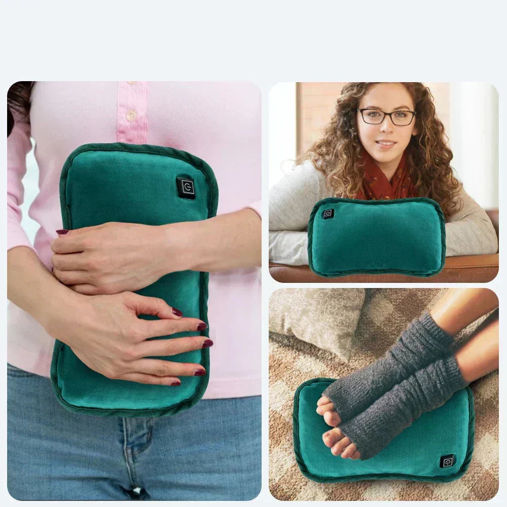 Tragbares Graphen-Heizkissen | USB-wiederaufladbar | 3 Temperaturstufen | Ergonomischer Hand- und Bauchwärmer | Mit intelligenter automatischer Abschaltung