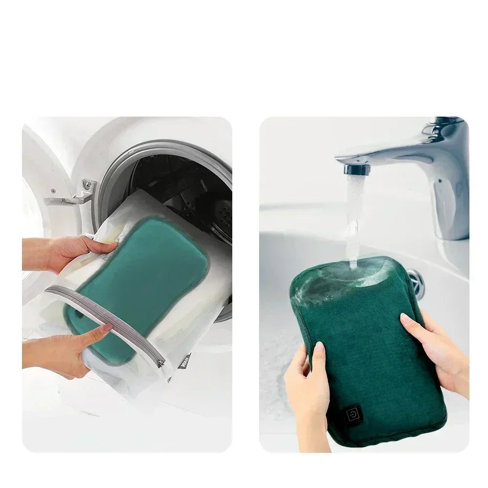 Tragbares Graphen-Heizkissen | USB-wiederaufladbar | 3 Temperaturstufen | Ergonomischer Hand- und Bauchwärmer | Mit intelligenter automatischer Abschaltung