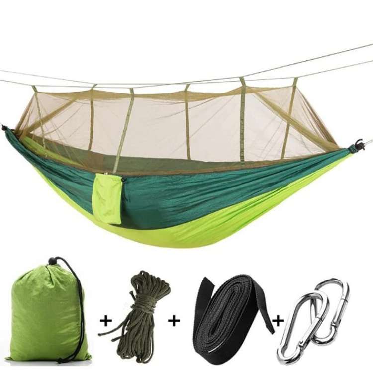 Tragbare Outdoor-Camping-Hängematte mit Moskitonetz