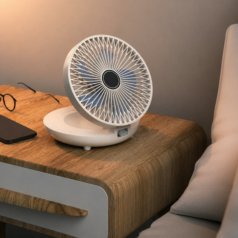 Tragbarer Luftkühler Mini oszillierender leiser Tischventilator