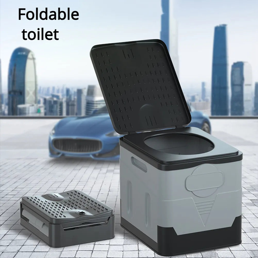 Tragbare faltbare Campingtoilette