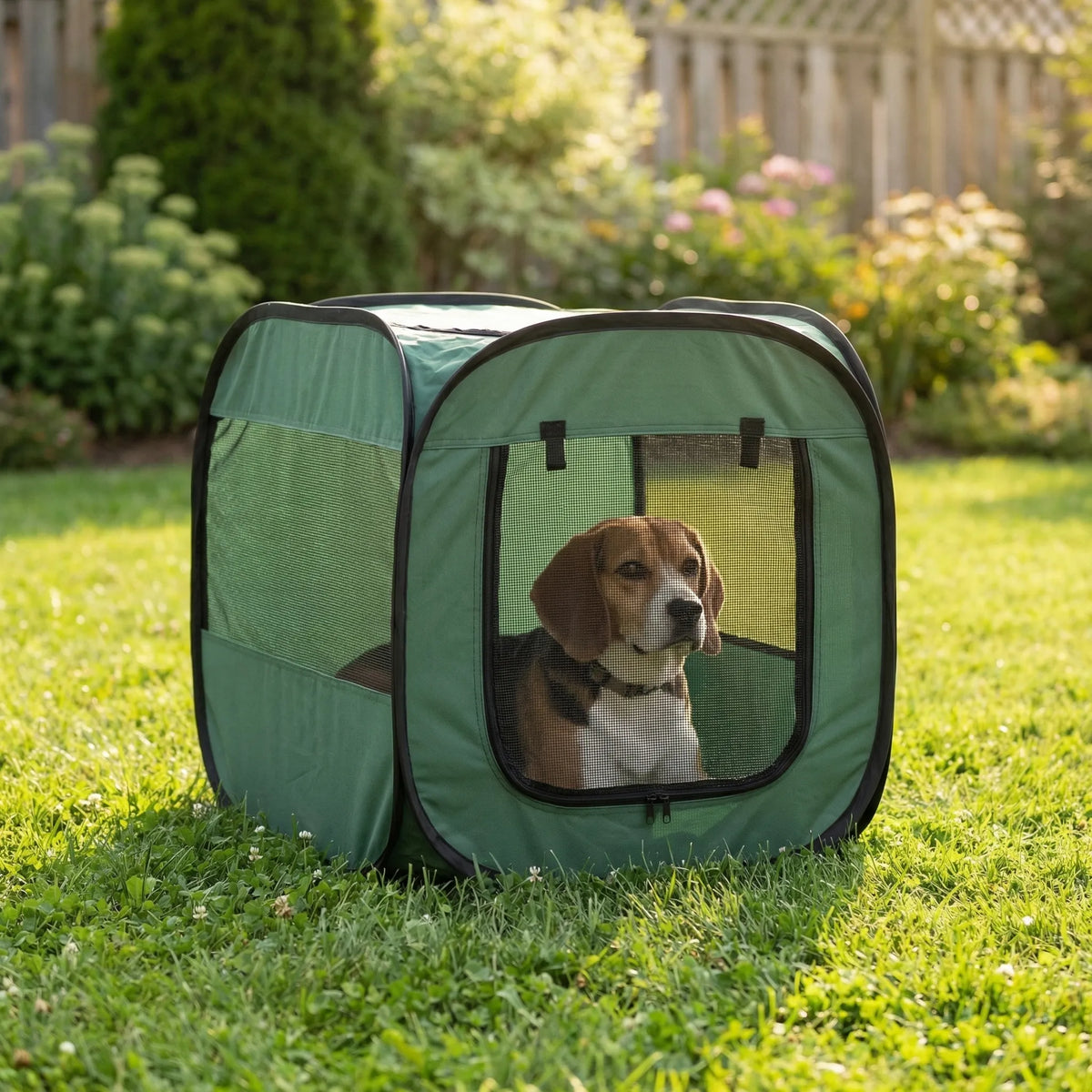 Tragbarer Pop-up-Haustierkäfig für Hunde und Katzen