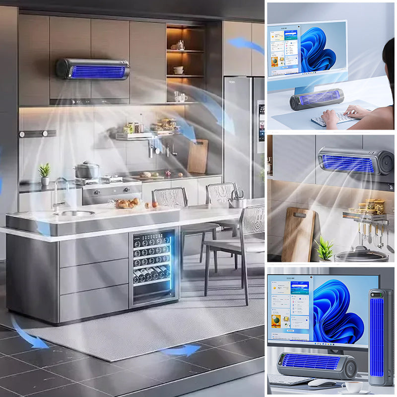 Tragbarer, wiederaufladbarer Turmventilator mit Luftkühler