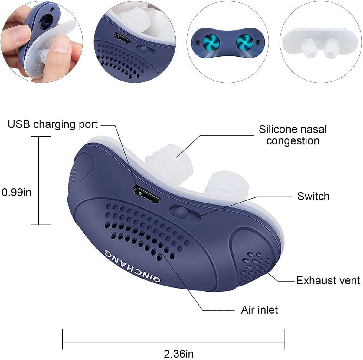 Anti-Schnarch-Gerät – Mikro-CPAP ohne Schläuche und Maske