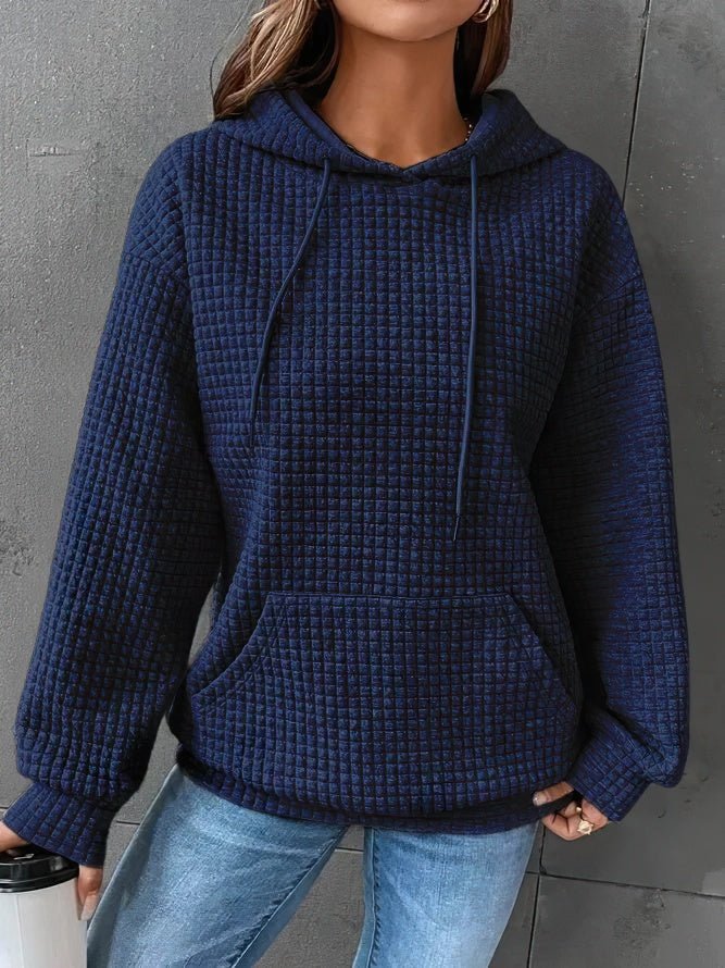 Langärmliger Damen-Kapuzenpullover