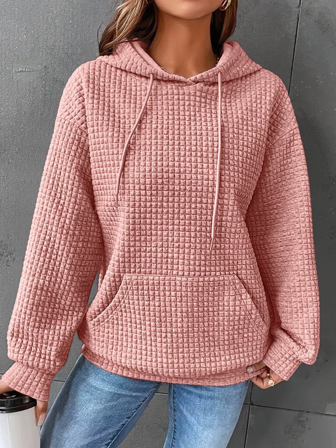 Langärmliger Damen-Kapuzenpullover