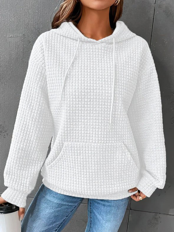 Langärmliger Damen-Kapuzenpullover