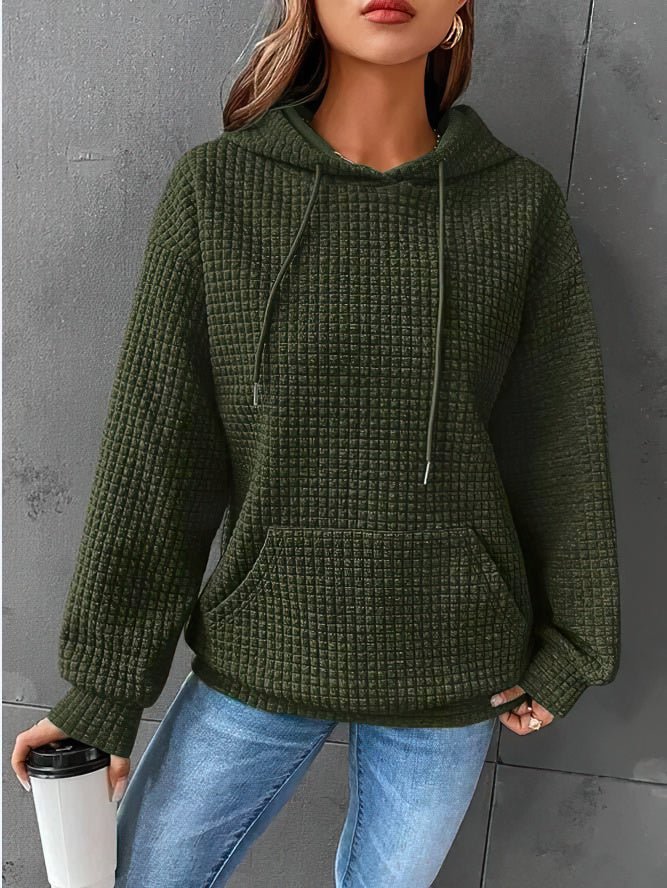 Langärmliger Damen-Kapuzenpullover