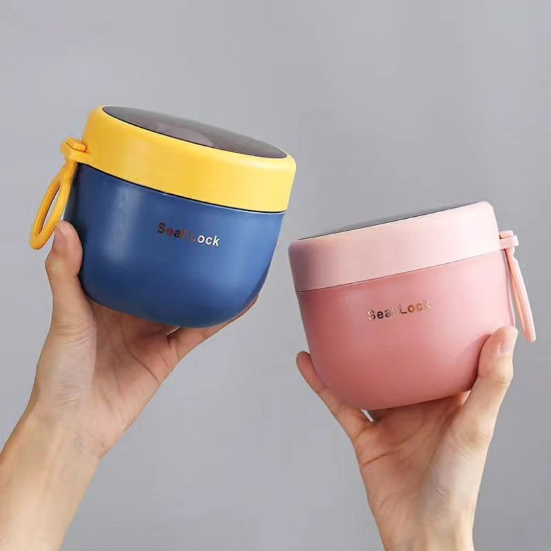 Wärmeisolierte Edelstahl-Essensbox – kompaktes und auslaufsicheres Design