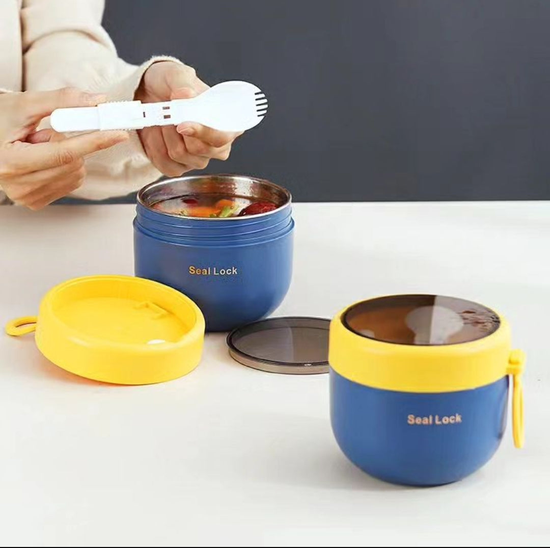 Wärmeisolierte Edelstahl-Essensbox – kompaktes und auslaufsicheres Design