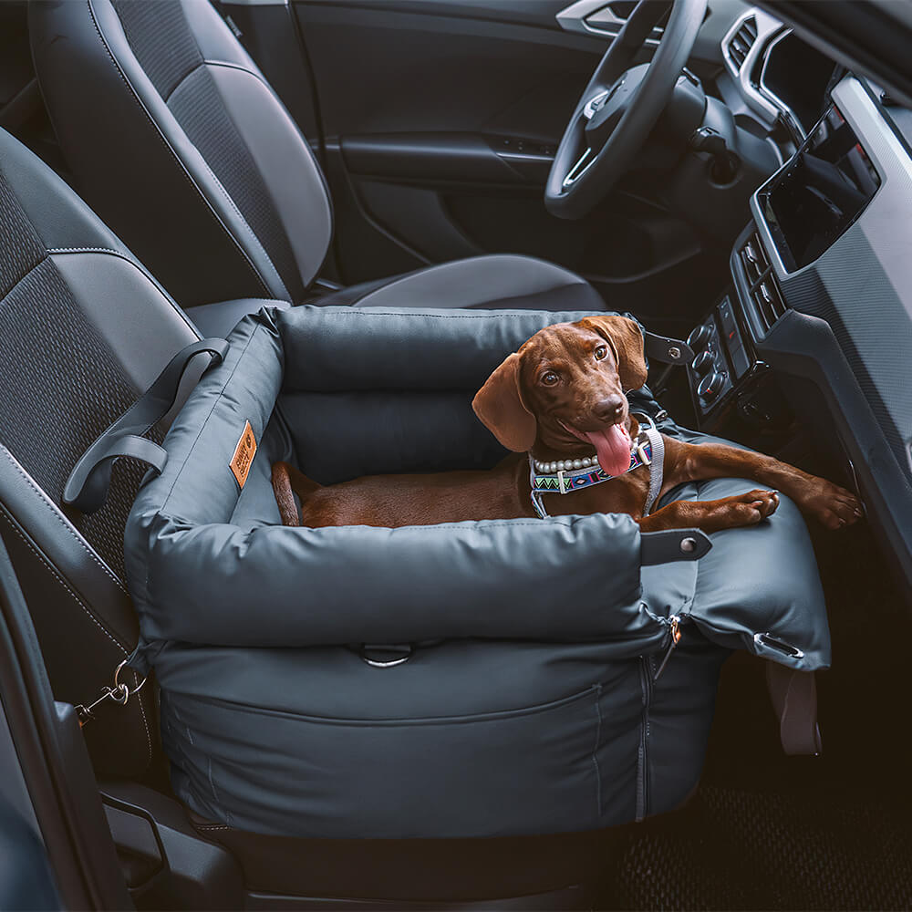 Hunde-Autositzbett aus Kunstleder – Schutz und Komfort