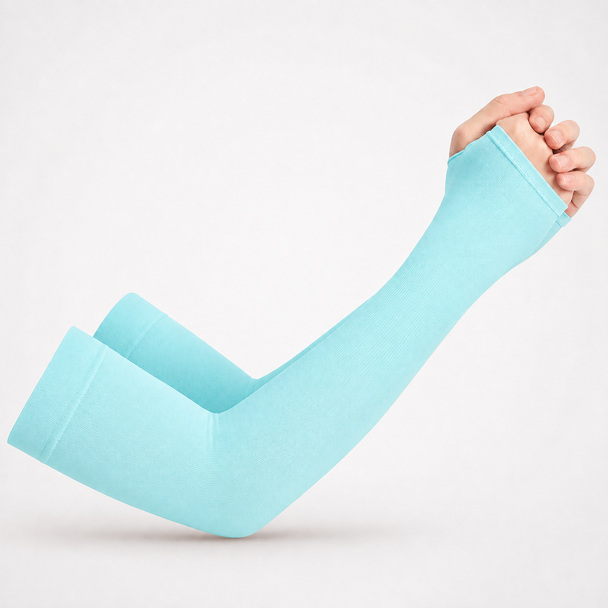Kühlende Eisseide-Armstulpen mit UV-Schutz
