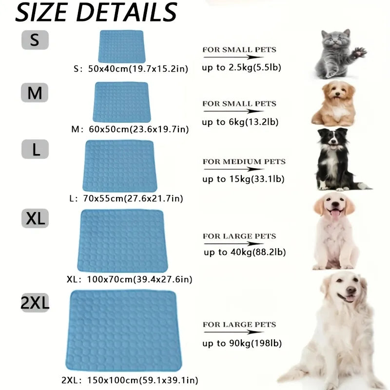Kühlmatte für Hunde | Sommer-Schlafplatz für kleine und grosse Hunde | Langlebige Katzendecke und Sofaschutz