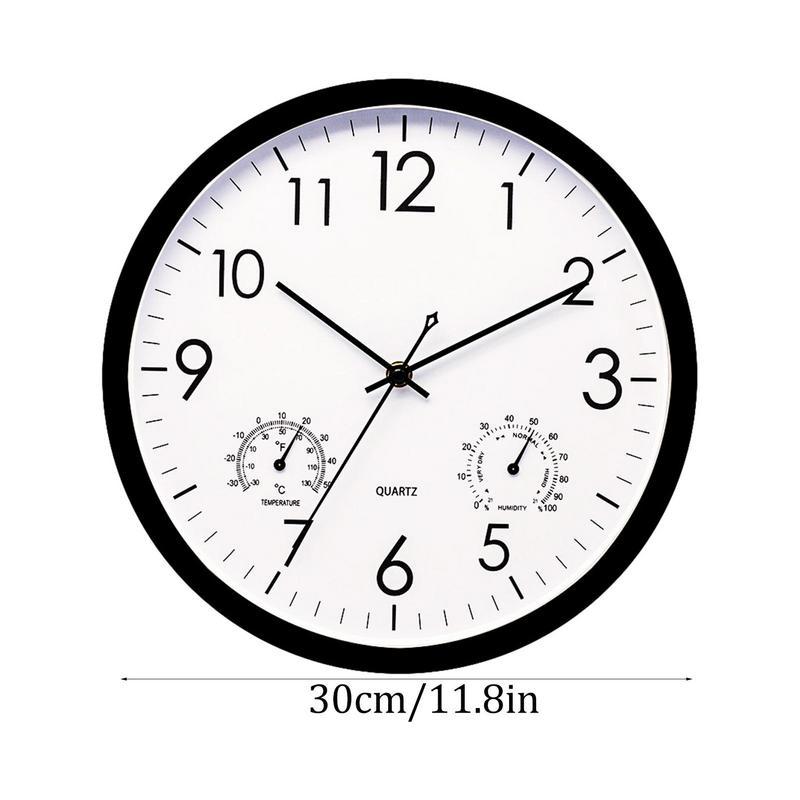 Wetterfeste Outdoor-Gartenuhr mit Thermometer