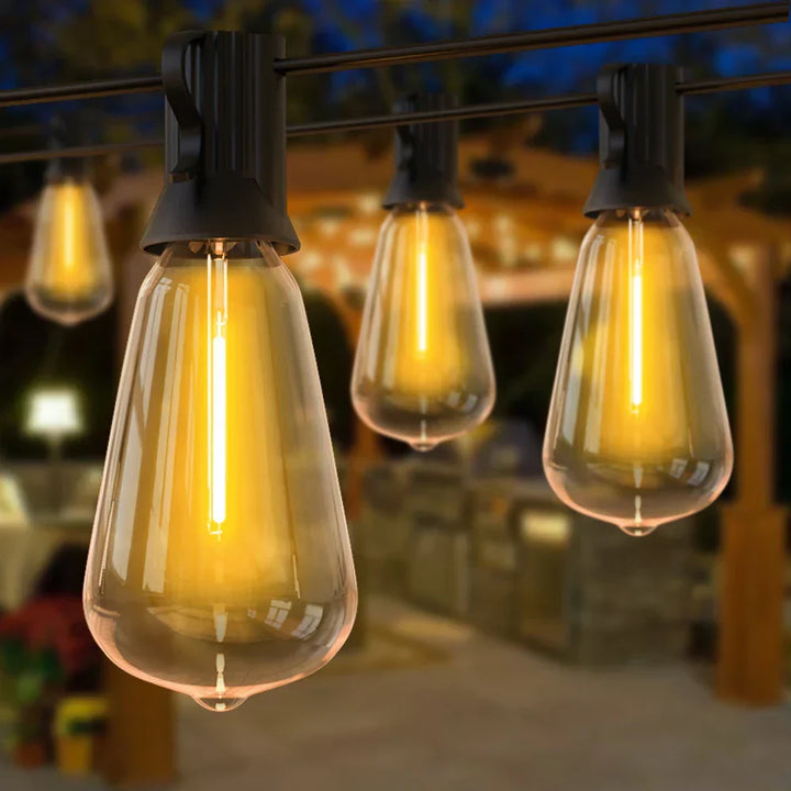 Wetterfeste LED-Lichterkette für aussen – Garten-, Terrassen- und Festbeleuchtung