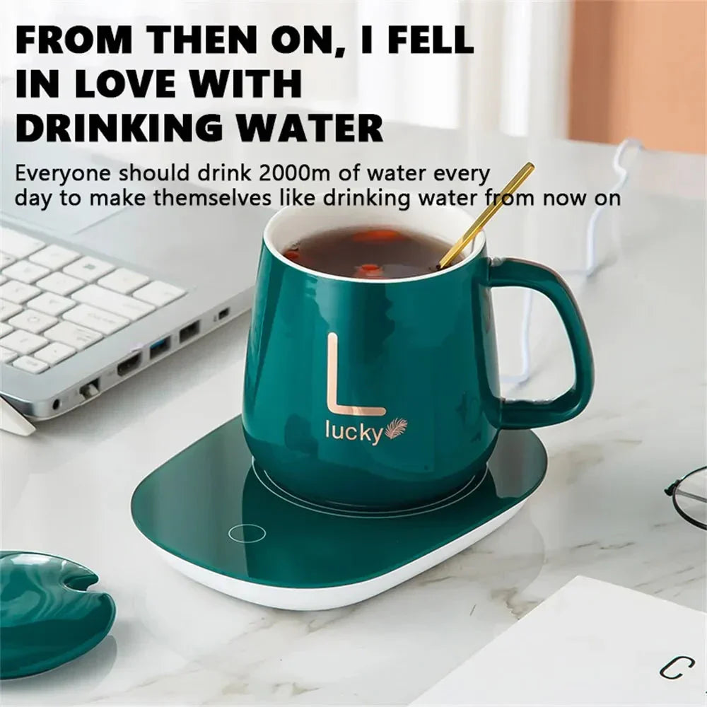 Innovatives beheizbares Tassenset – Keramiktasse mit smarter Wärmeplatte