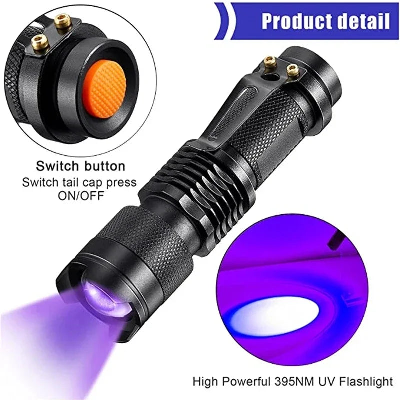 Inspection Pro tragbare LED-UV-Lampe – 395 nm kompakter Fleckendetektor